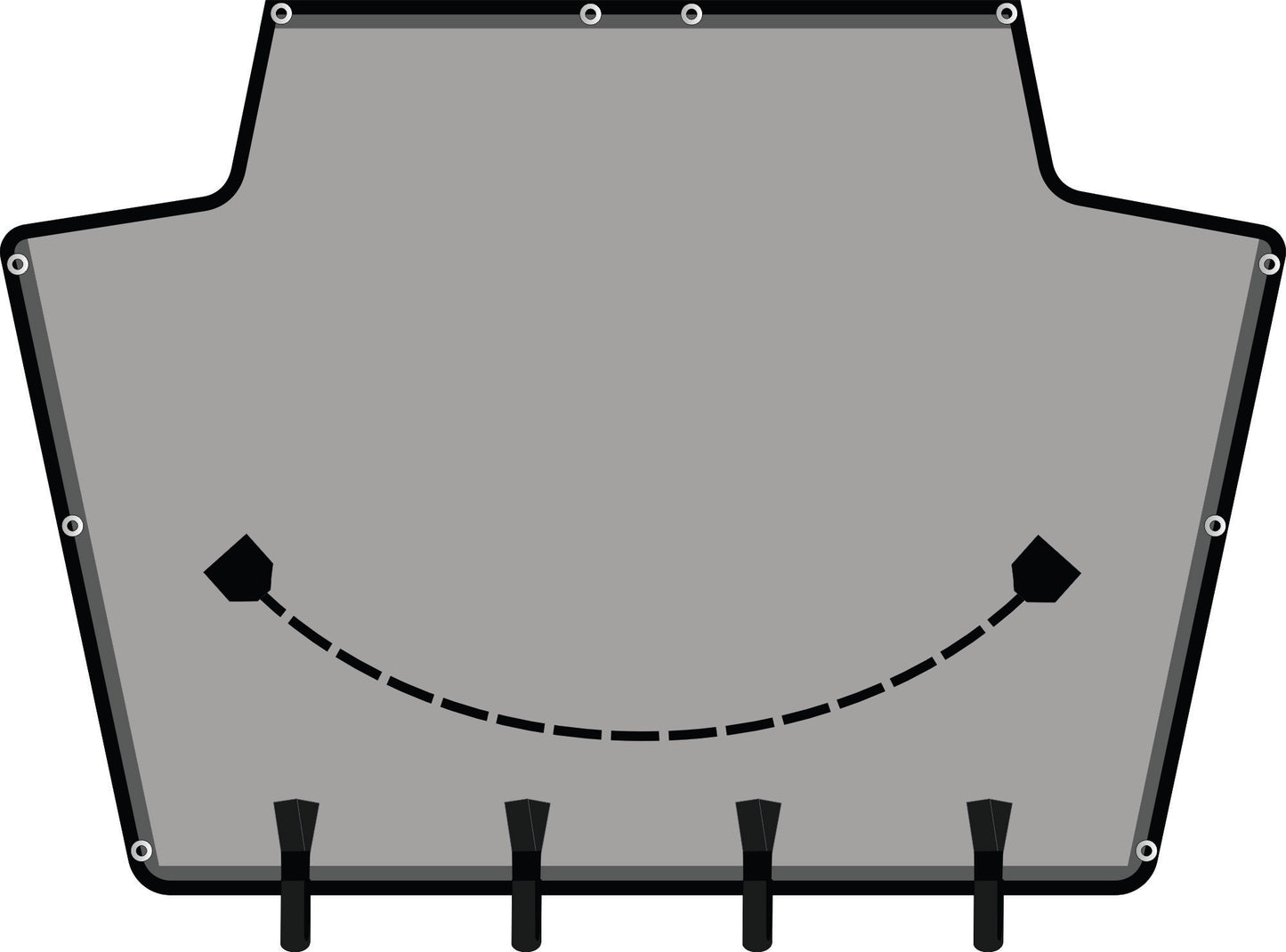 Key West T-Top Storage for SOFTTOPS 210BR, 203FS, & Others