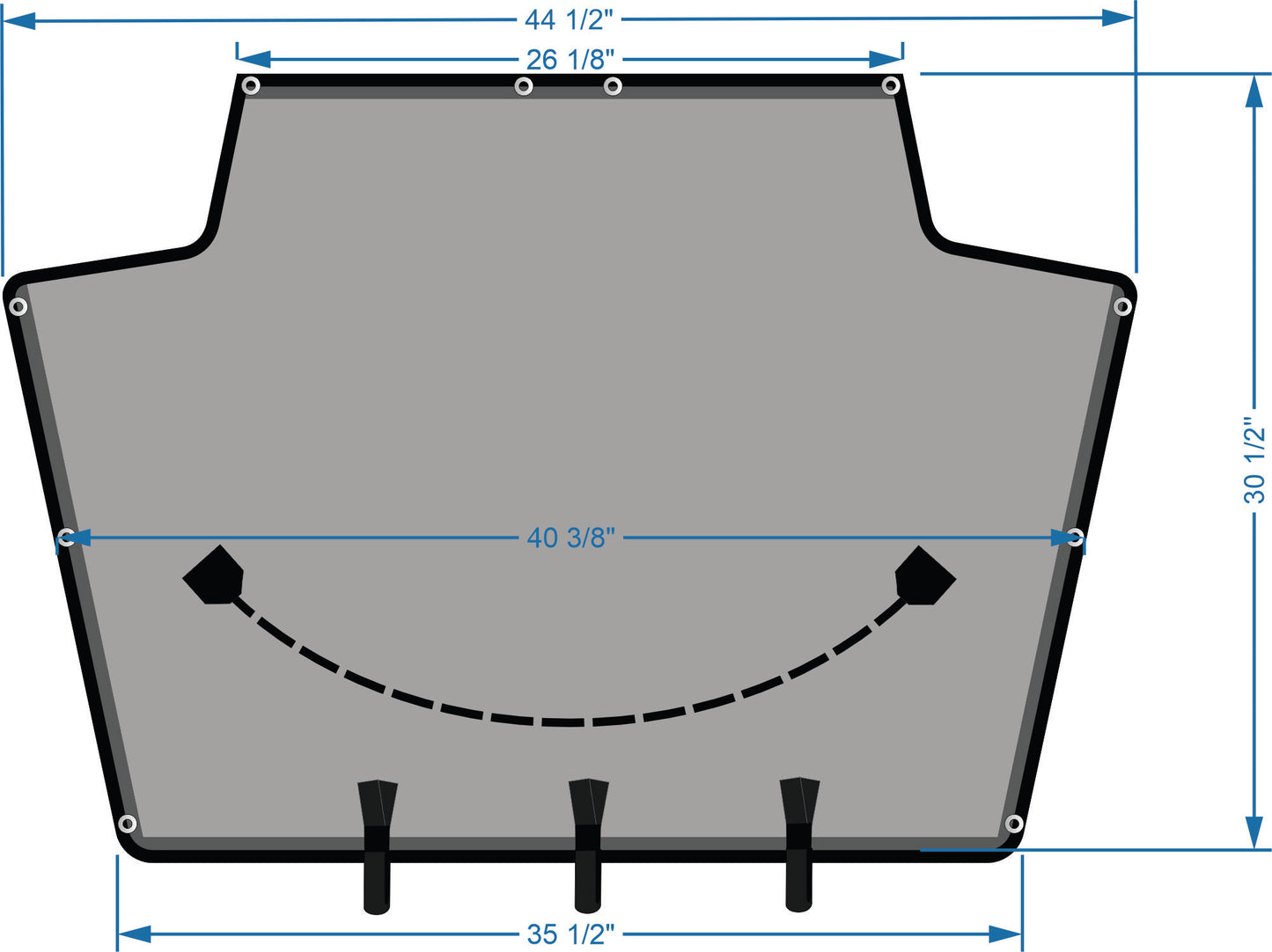Key West T-Top Storage for Softtops 210BR, 203FS, & Others