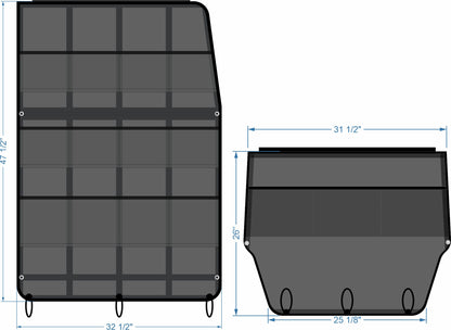 Center Console Curtain for Key West 219FS and 239FS