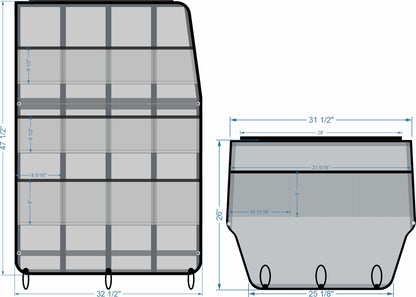 Center Console Curtain for Key West 219FS and 239FS