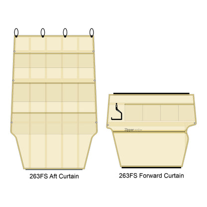Key West 263FS Center Console Curtains